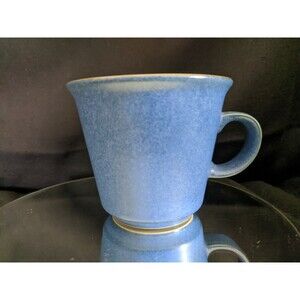 Denby Langley Cup Mug England Blue Brown Vintage C handle